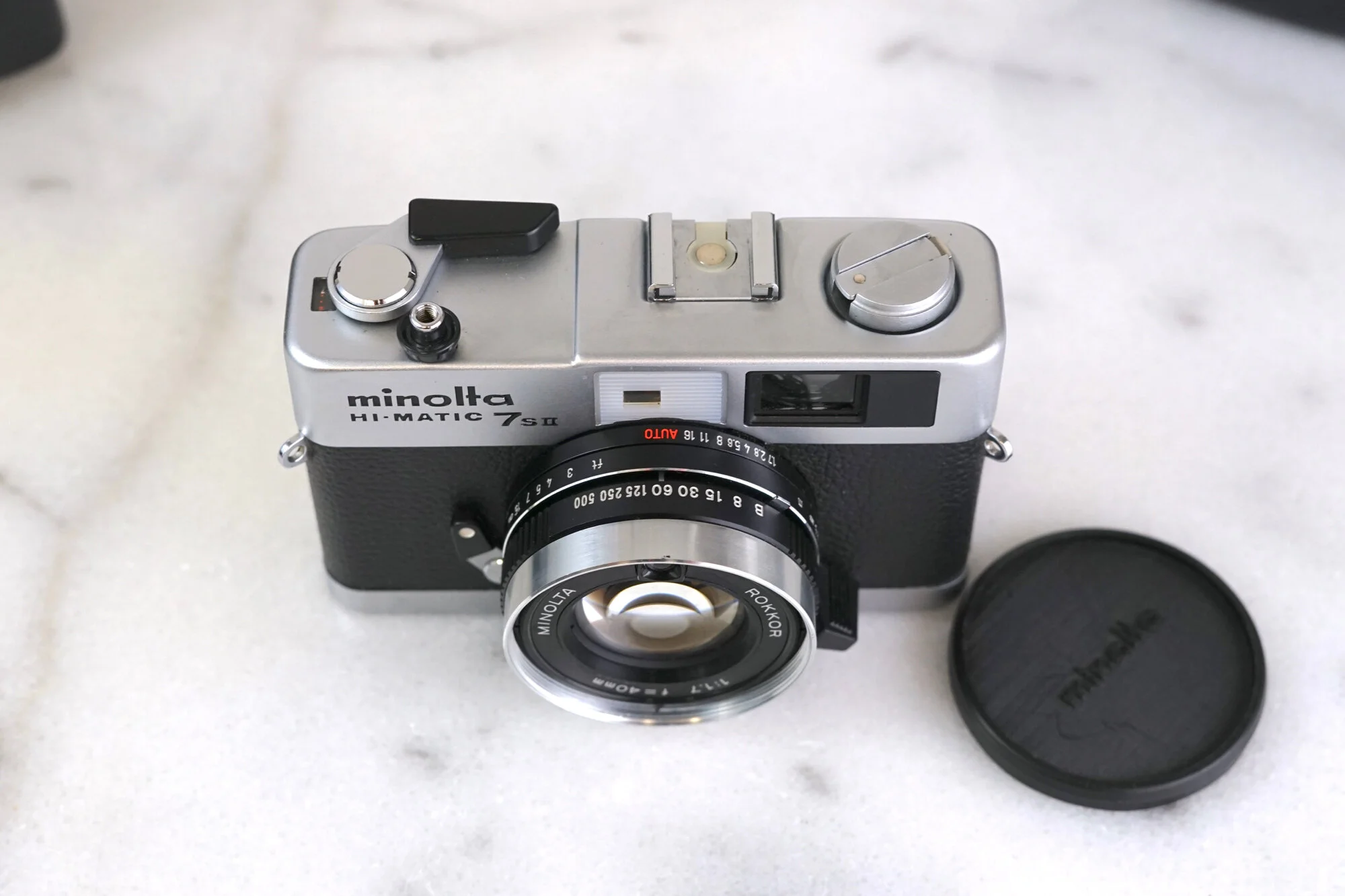 Minolta Hi-Matic 7s 35mm Film Rangefinder Camera with Ever-Ready